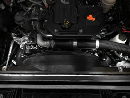 aFe BladeRunner 3in & 3-1/2in AL Hot and Cold Charge Pipe Kit Black RAM Diesel Trucks 25-26 L6-6.7L