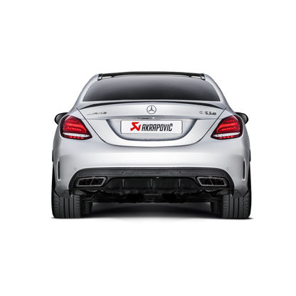 Akrapovič Evolution Line Catback Exhaust System (Titanium) w/Carbon Tips - 2015-2021 Mercedes-Benz C63 AMG Sedan