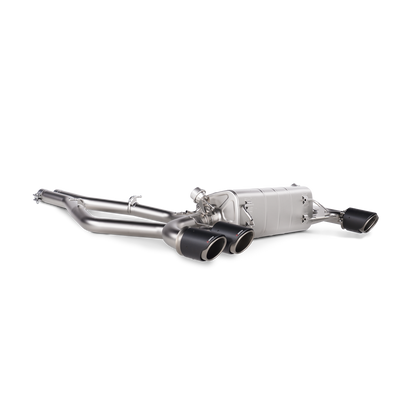 Akrapovič Slip-On Line Exhaust (Titanium) w/Carbon Tips - 2016-2020 Alfa Romeo Giulia Quadrifoglio