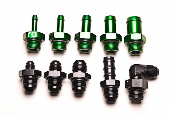 Radium Engineering 2-Piece Fuel Pump Clamp For Bosch 044 - Green W/ Logo