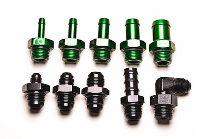 Radium Engineering 2-Piece Fuel Pump Clamp For Bosch 044 - Green W/ Logo