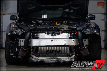 AMS Performance 2009+ Nissan R35 GTR Alpha Race Front Mount Intercooler Kit w/Logo