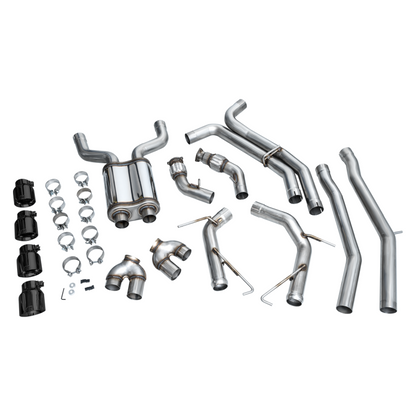 AWE Tuning 19-23 Audi C8 S6/S7 2.9T V6 AWD Track Edition Exhaust - Diamond Black Tips