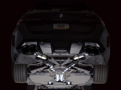 AWE Tuning BMW G90/G99 M5 Track Edition Cat-Back Exhaust - Diamond Black Tips