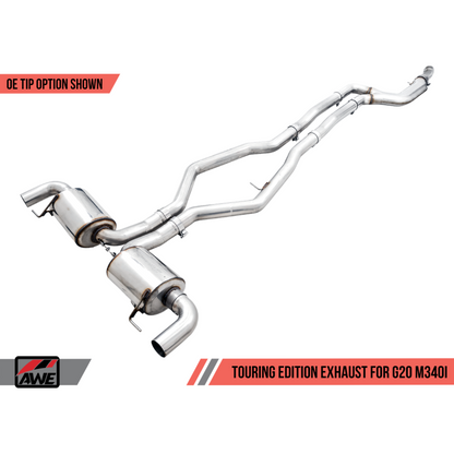 AWE Tuning 2019+ BMW M340i (G20) Non-Resonated Touring Edition Exhaust (Use OE Tips)
