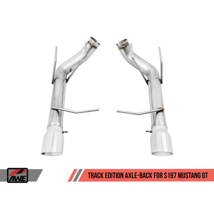 AWE Tuning S197 Mustang GT Axle-back Exhaust - Track Edition (Chrome Silver Tips)