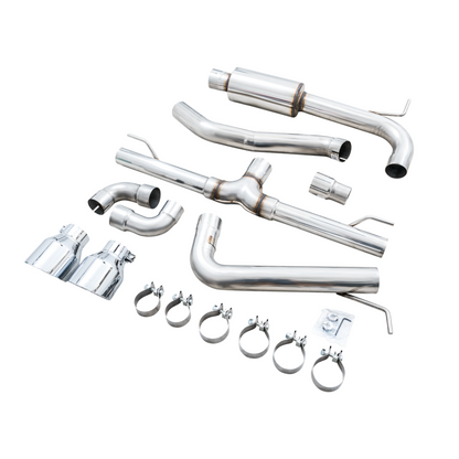 AWE 2022+ Volkswagen GTI MK8 Track Edition Exhaust - Chrome Silver Tips