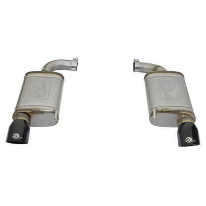 aFe MACHForce XP 2.5in 409 Stainless Axle Back Exhaust w/ Black Tips 15-17 Ford Mustang I4-2.3L (t)