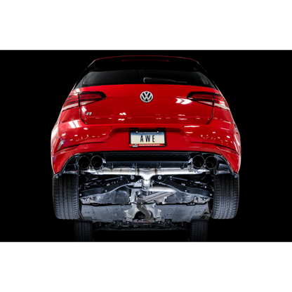 AWE Tuning MK7.5 Golf R Track Edition Exhaust w/Diamond Black Tips 102mm