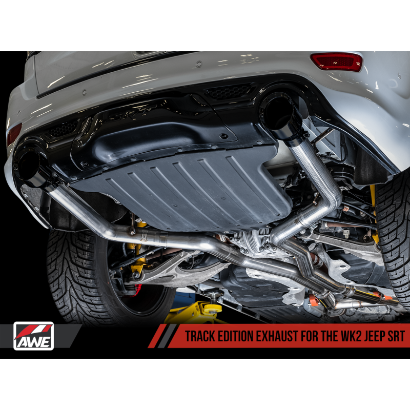 AWE Tuning 2020 Jeep Grand Cherokee SRT Track Edition Exhaust - Diamond Black Tips