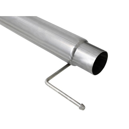aFe Atlas 4in Aluminized Steel DPF-Back Exh 18-19 Ford F-150 V6-3.0L (td) w/ Polished Tip
