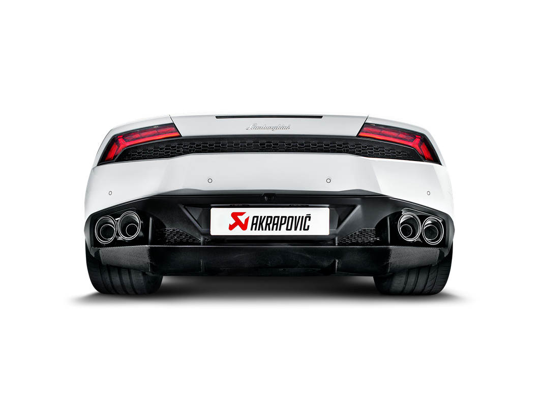 Akrapovič Slip-On Line Exhaust (Titanium) w/Carbon Tips - 2014-2018 Lamborghini Huracan Coupe/Spider