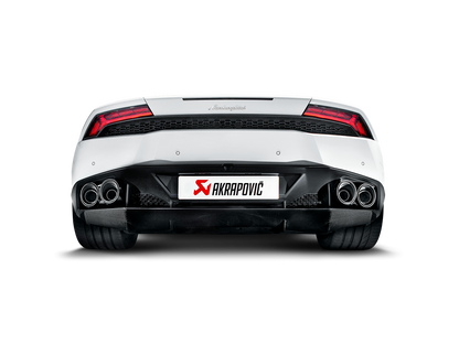Akrapovič Slip-On Line Exhaust (Titanium) w/Carbon Tips - 2014-2018 Lamborghini Huracan Coupe/Spider