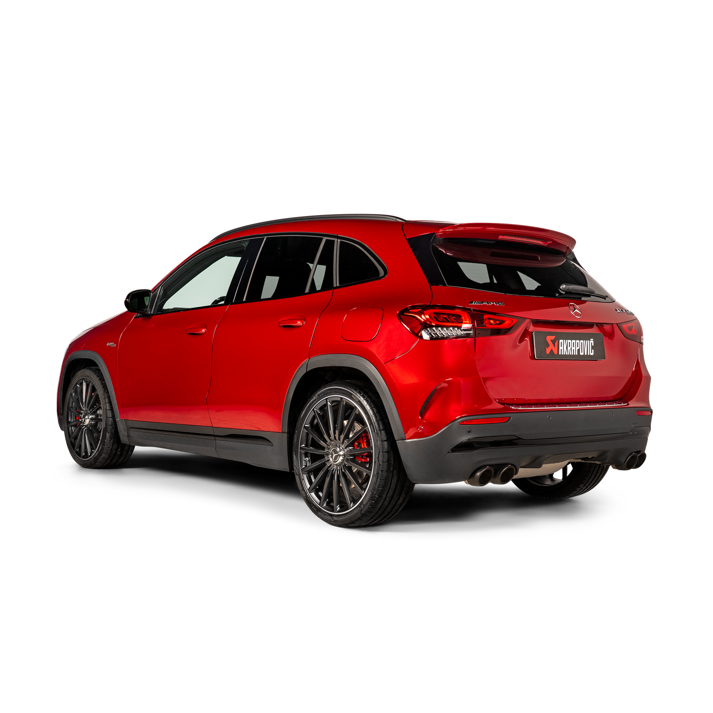 Akrapovič Evolution Line Catback Exhaust (Titanium) w/Carbon Tips - 2024+ Mercedes-Benz GLA45/GLA45S AMG