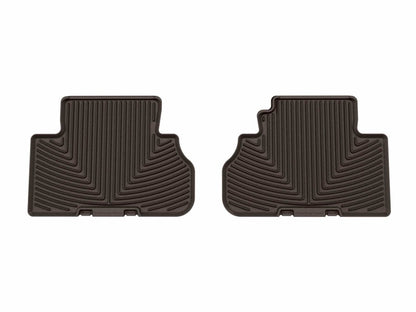 WeatherTech 18-25 Audi Q5 2nd Row Rear All-Weather Floor Mats - Cocoa