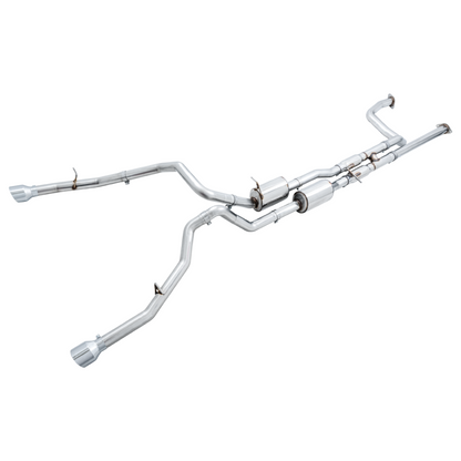 AWE Tuning 2021 RAM 1500 TRX 0FG Cat-Back Exhaust - Chrome Silver Tips
