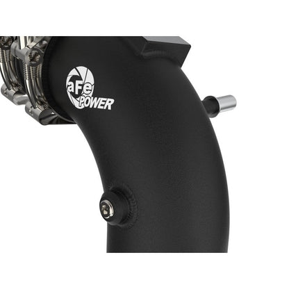 aFe 21+ Ford F-150 V6-3.5L (tt) BladeRunner 3in to 3.5in Aluminum Cold Charge Pipe Black