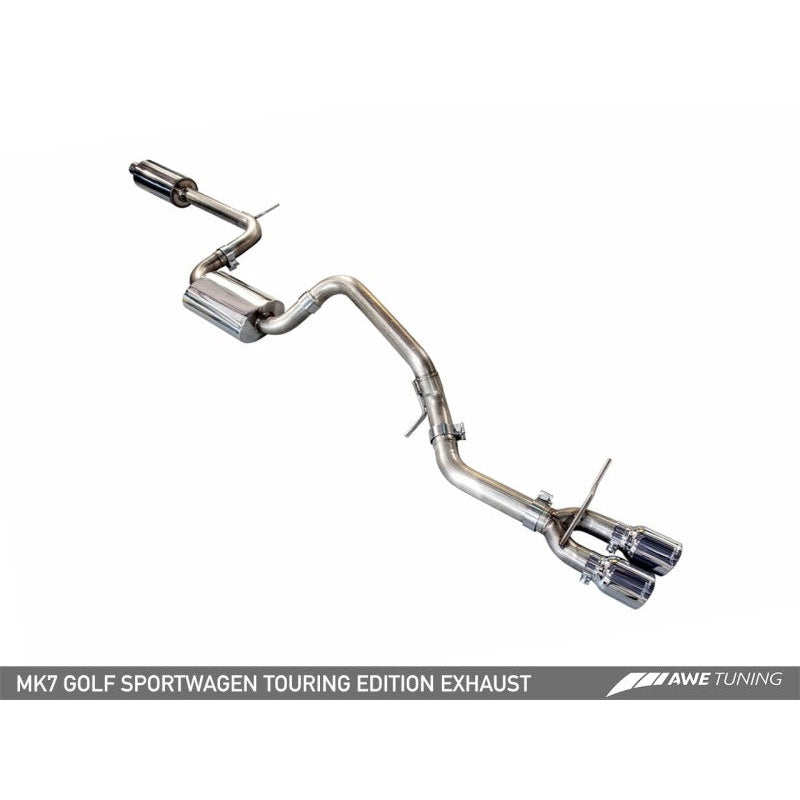 AWE Tuning VW MK7 Golf SportWagen Touring Edition Exhaust w/Diamond Black Tips (90mm)