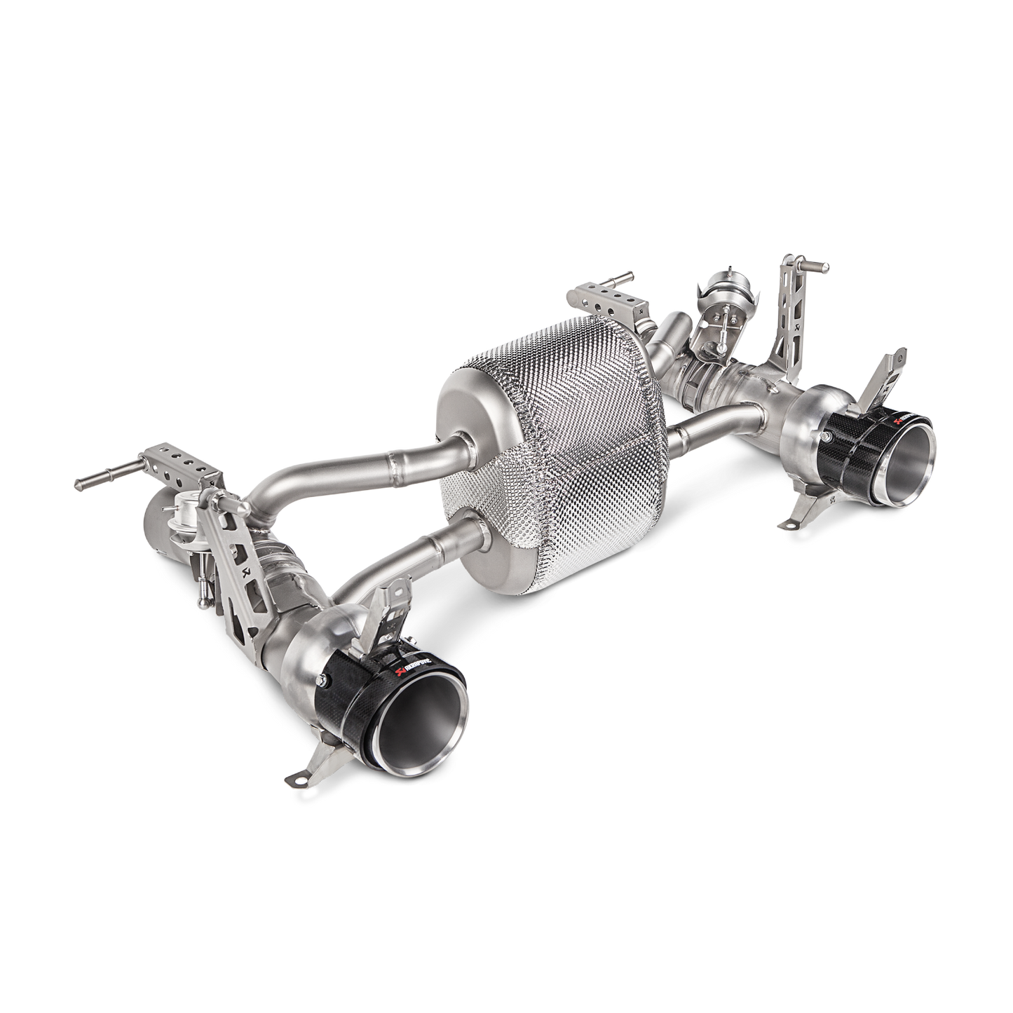 Akrapovič Slip-On Line Exhaust (Titanium) w/Carbon Tips - 2016-2019 Ferrari 488 GTB/488 Spider