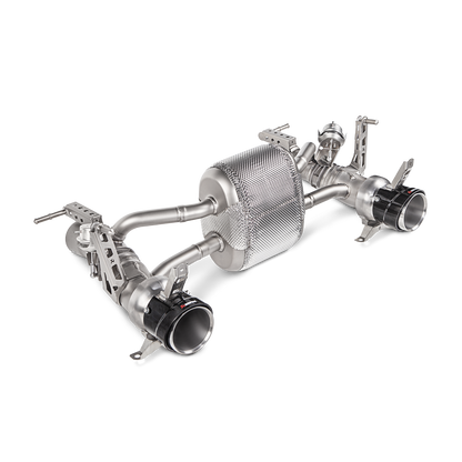 Akrapovič Slip-On Line Exhaust (Titanium) w/Carbon Tips - 2016-2019 Ferrari 488 GTB/488 Spider