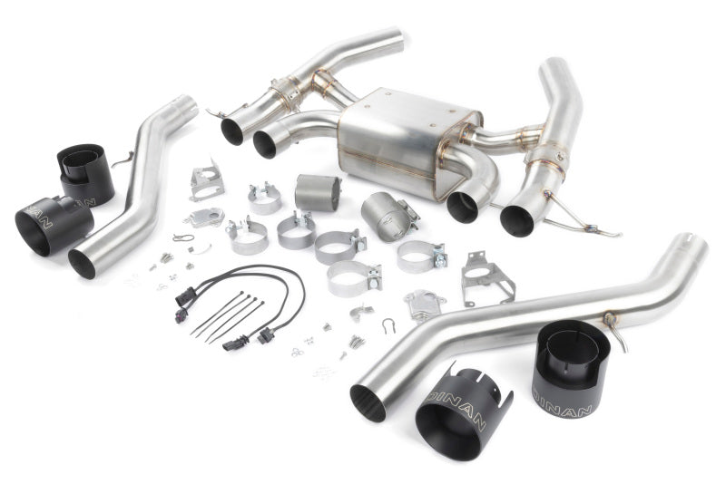 Dinan 23-26 BMW M2 (G87) Valved Axleback Exhaust System - Black Tips