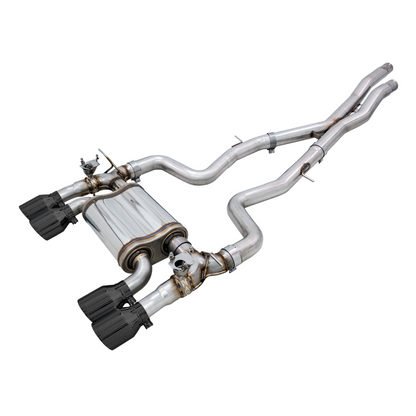 AWE Tuning BMW F8X M3/M4 Track Edition Catback Exhaust - Diamond Black Tips