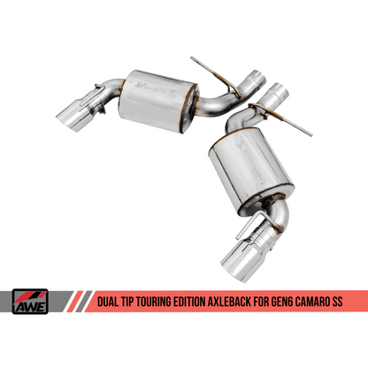 AWE Tuning 16-18 Chevrolet Camaro SS Axle-back Exhaust - Touring Edition (Chrome Silver Tips)