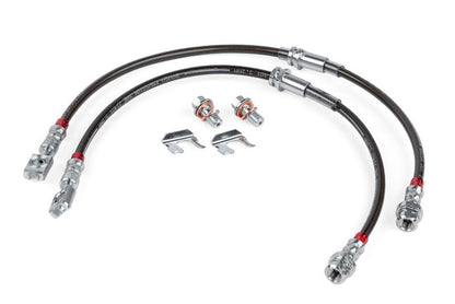 APR 05-22 Audi A3/05-22 Volkswagen GTI/Jetta/Passat Braided Stainless Steel Brake Line Set - Front