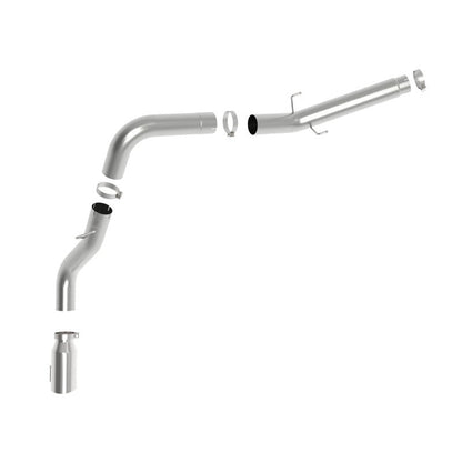 aFe ATLAS 5in Alum Steel DPF-Back Exhaust System w/Polished Tip 19-20 Ram Diesel Trucks L6-6.7L (td)
