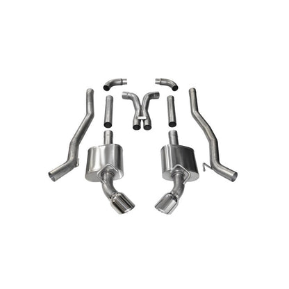 Corsa 10-15 Chevrolet Camaro SS 6.2L V8 Manual Polished Xtreme 3in Cat-Back