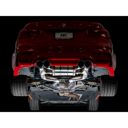 AWE Tuning BMW F8X M3/M4 SwitchPath Catback Exhaust - Chrome Silver Tips