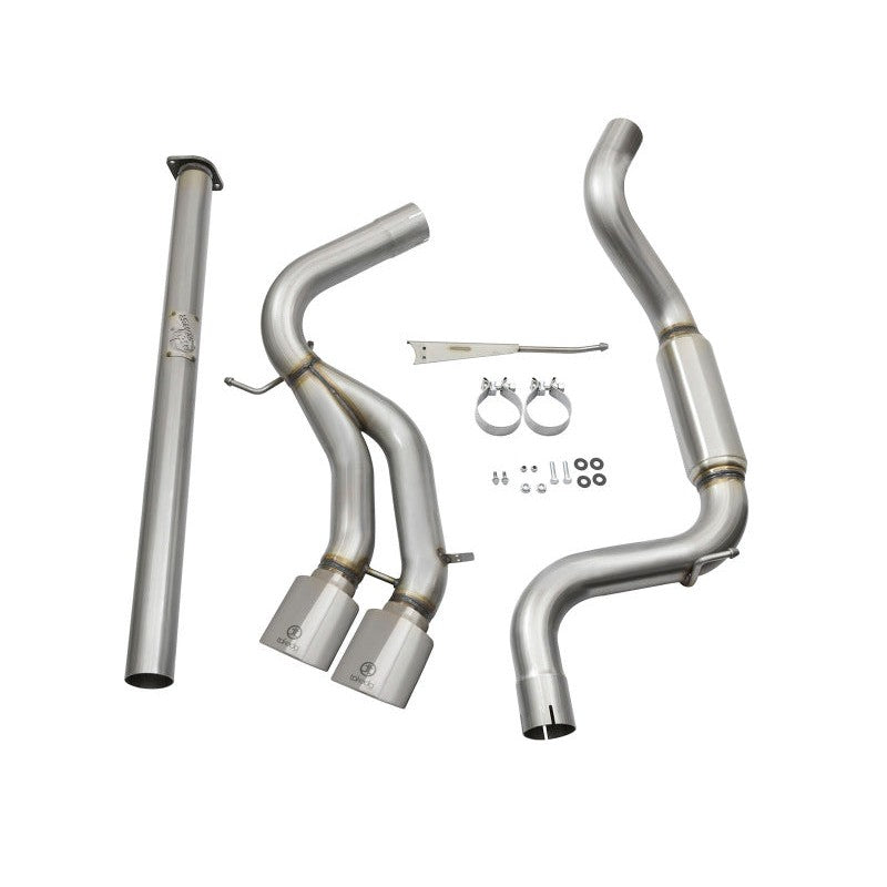 aFe POWER Takeda 3in 304 SS Cat-Back Exhaust w/ Polished Tips 13-17 Ford Focus ST L4-2.0L (t)