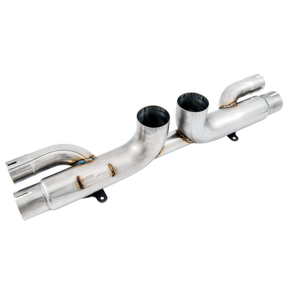 AWE Tuning Porsche 991 GT3 / RS Center Muffler Delete - Diamond Black Tips