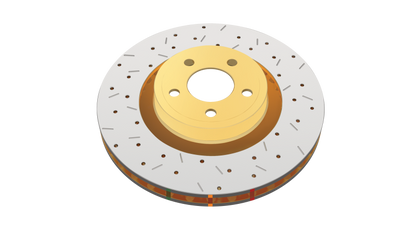 DBA 05-08 Subaru Legacy GT Front Drilled & Slotted 4000 Series Rotor