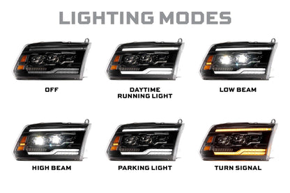 09 - 18 Dodge Ram: Morimoto XB Evo Hybrid Headlights - Headlights - Morimoto