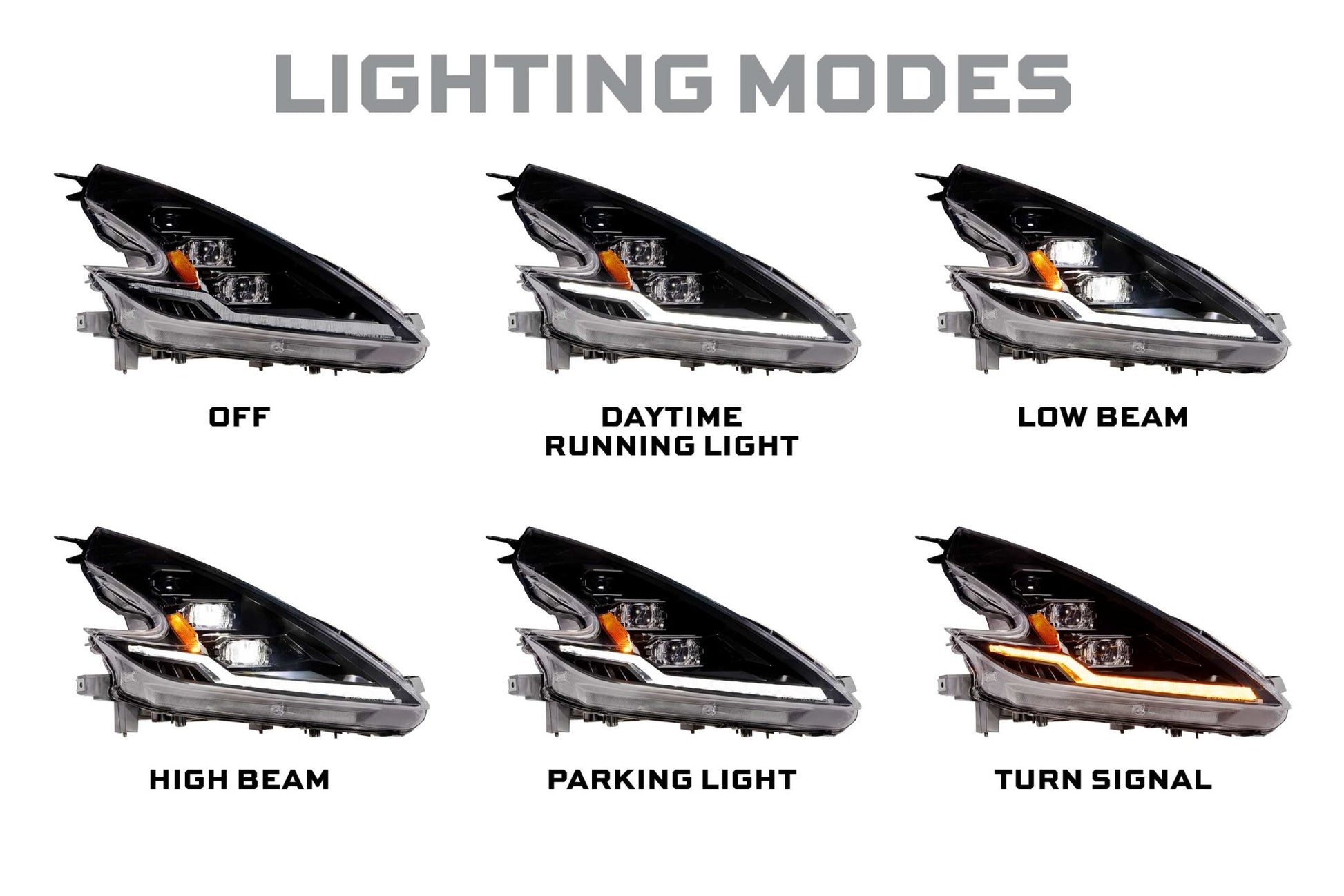 09 - 21 Nissan 370Z: Morimoto XB Evo Hybrid Headlights (Set) - Headlights - Morimoto