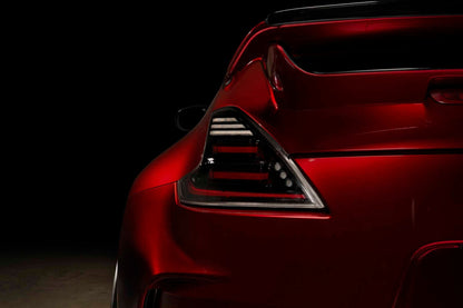 09 - 21 Nissan 370Z: Morimoto XB LED Tail Lights (Gen II / Black Red / Set) - Tail Lights - Morimoto