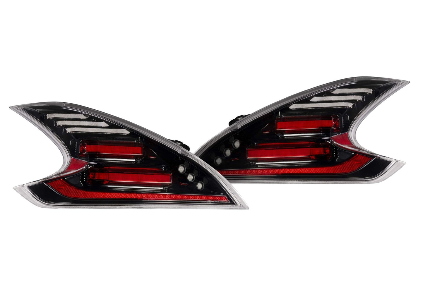 09 - 21 Nissan 370Z: Morimoto XB LED Tail Lights (Gen II / Black Red / Set) - Tail Lights - Morimoto