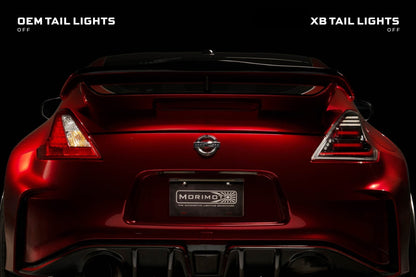 09 - 21 Nissan 370Z: Morimoto XB LED Tail Lights (Gen II / Black Red / Set) - Tail Lights - Morimoto