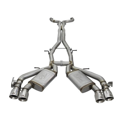 aFe MACHForce XP 3in 304 Stainless Steel Cat-Back Exhaust 16-17 Chevy Camaro SS V8-6.2L