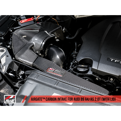 AWE Tuning Audi B9 A4/A5 2.0T Quattro Carbon Fiber AirGate Intake w/ Lid