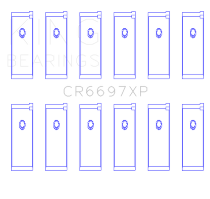 King Engine Bearings Nissan RB25/RB26 Performance Rod Bearing Set - Size +0.25mm