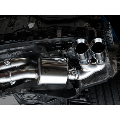 AWE Tuning 2020 Chevrolet Corvette (C8) Touring Edition Exhaust - Quad Chrome Silver Tips