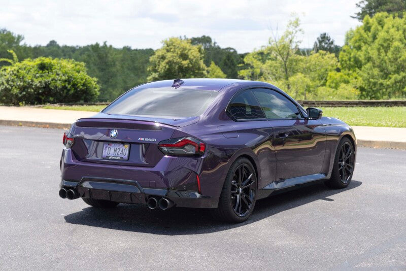 Dinan 23-26 BMW M240i/M240i xDrive (G42) Valved Axleback Exhaust System - Black Tips