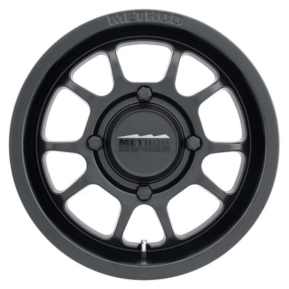 Method MR409 Bead Grip 15x7 / 4+3/13mm Offset / 4x156 / 132mm CB Matte Black Wheel