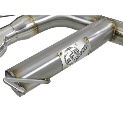 aFe MACHForce XP 08-13 BMW 135i L6-2.0L N54/N55 3in. 304 SS Axle-Back Exhaust w/Polished Tips