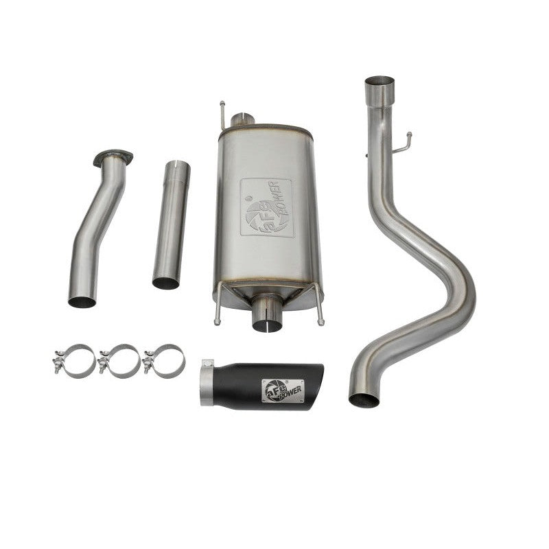 aFe MACHForce XP Cat-Back SS w/Black Tips 16 Toyota Tacoma V6-3.5L