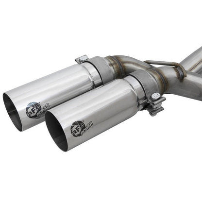 aFe Rebel Series 3in. to 2.5in. 409 SS C/B Exhaust 11-14 Ford F-150 V6-3.5L (tt) - Polished Tip