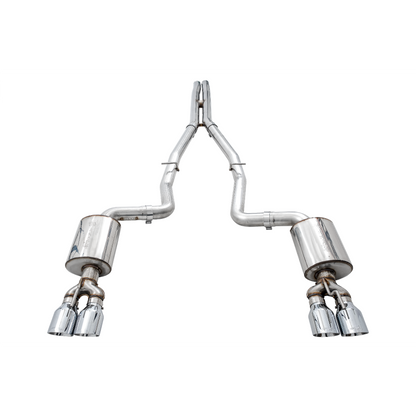 AWE Tuning 2015+ Dodge Challenger 6.4L/6.2L Non-Resonated Touring Edition Exhaust - Quad Silver Tips