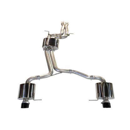 AWE Tuning Audi 8R Q5 3.0T Touring Edition Exhaust Dual Outlet Diamond Black Tips